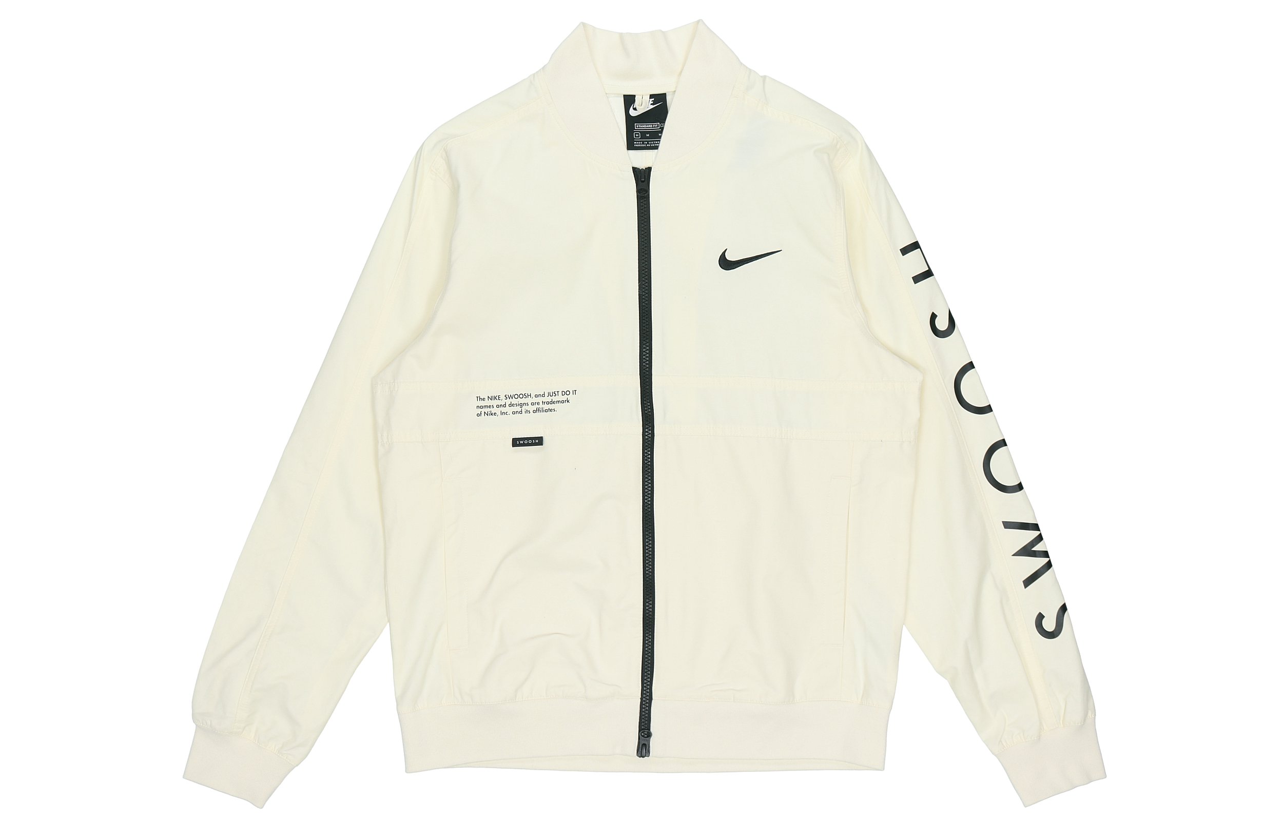 Nike Спортивная куртка весенняя мужская молочно-белая, Coconut Milk White — фото 2