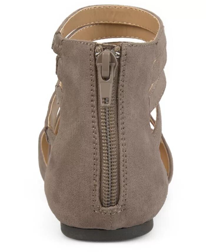 Женские балетки Marlee Strappy с острым носком Journee Collection, коричневый/бежевый — фото 3