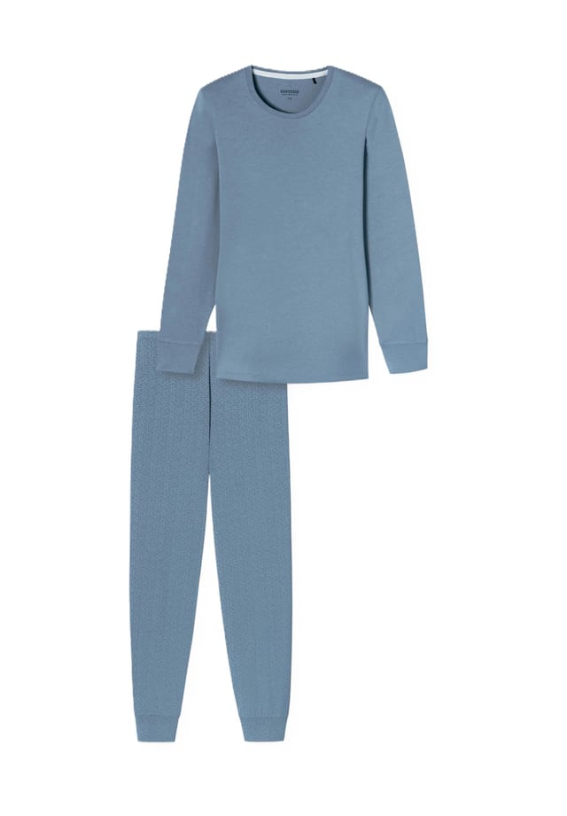 

Комфортная ночная пижама с круглым вырезом Schiesser, серый