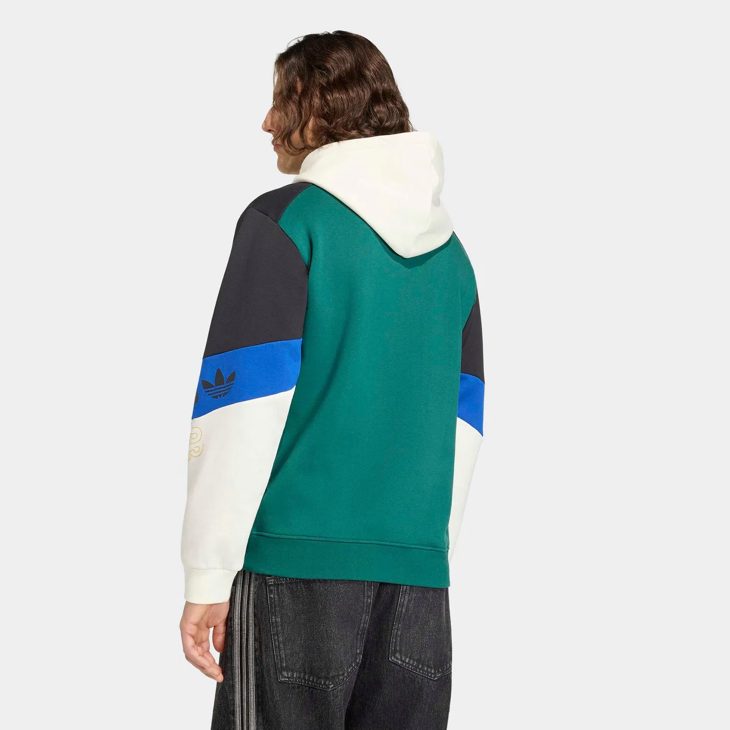 Толстовка Adidas Originals зеленого цвета — фото 4