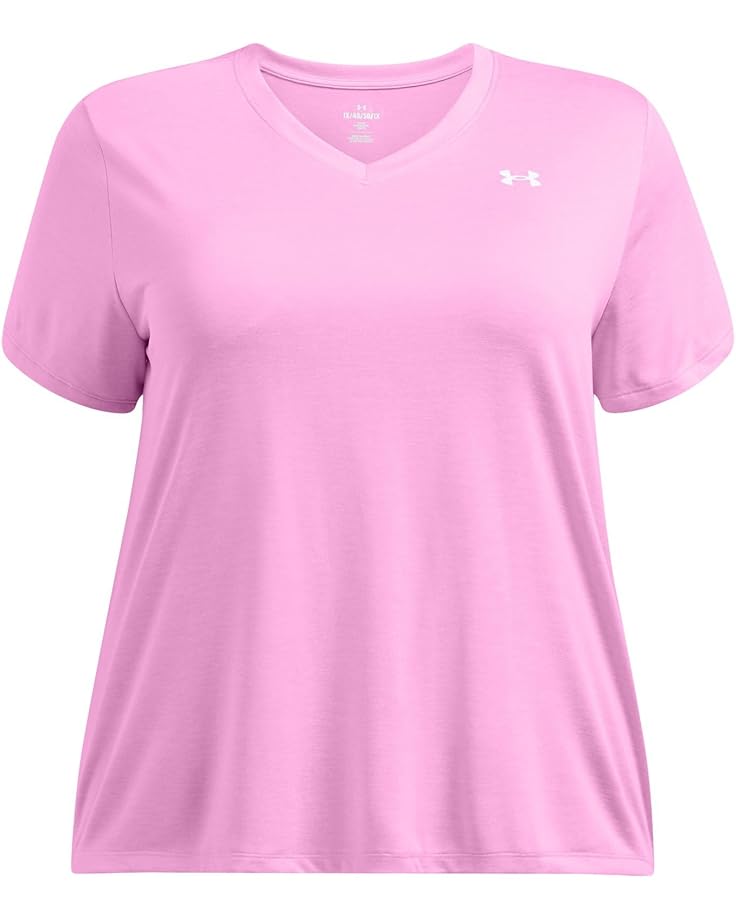 

Футболка Under Armour Plus Size Tech Short Sleeve V-Neck Twist, цвет Stellar Pink/White