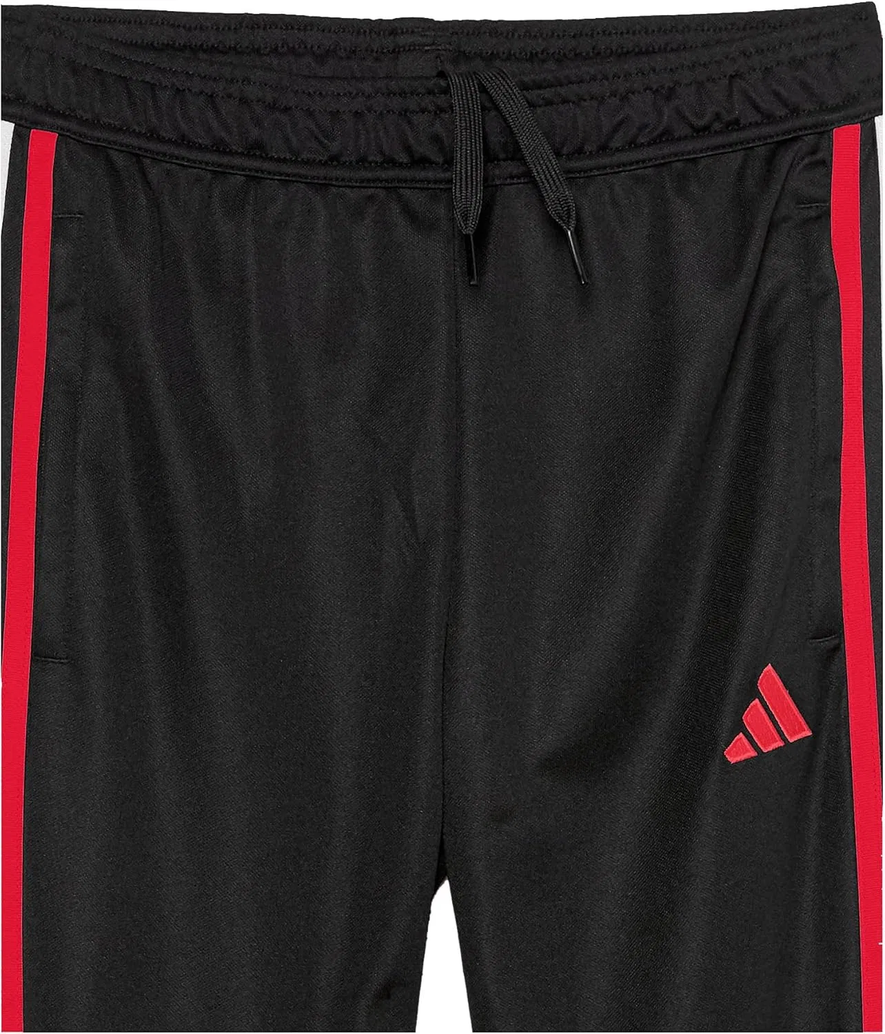 Детские спортивные штаны Adidas Tiro для девочек, Black/Team Power Red — фото 3