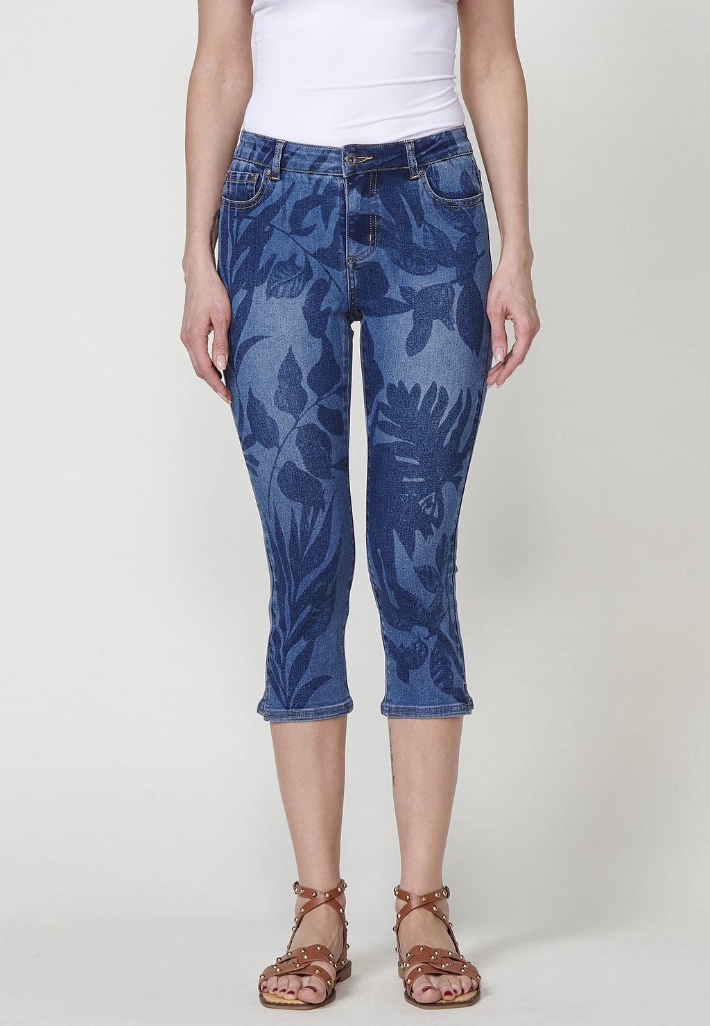 

Джинсовые шорты PRINTED CAPRI Koroshi, синий