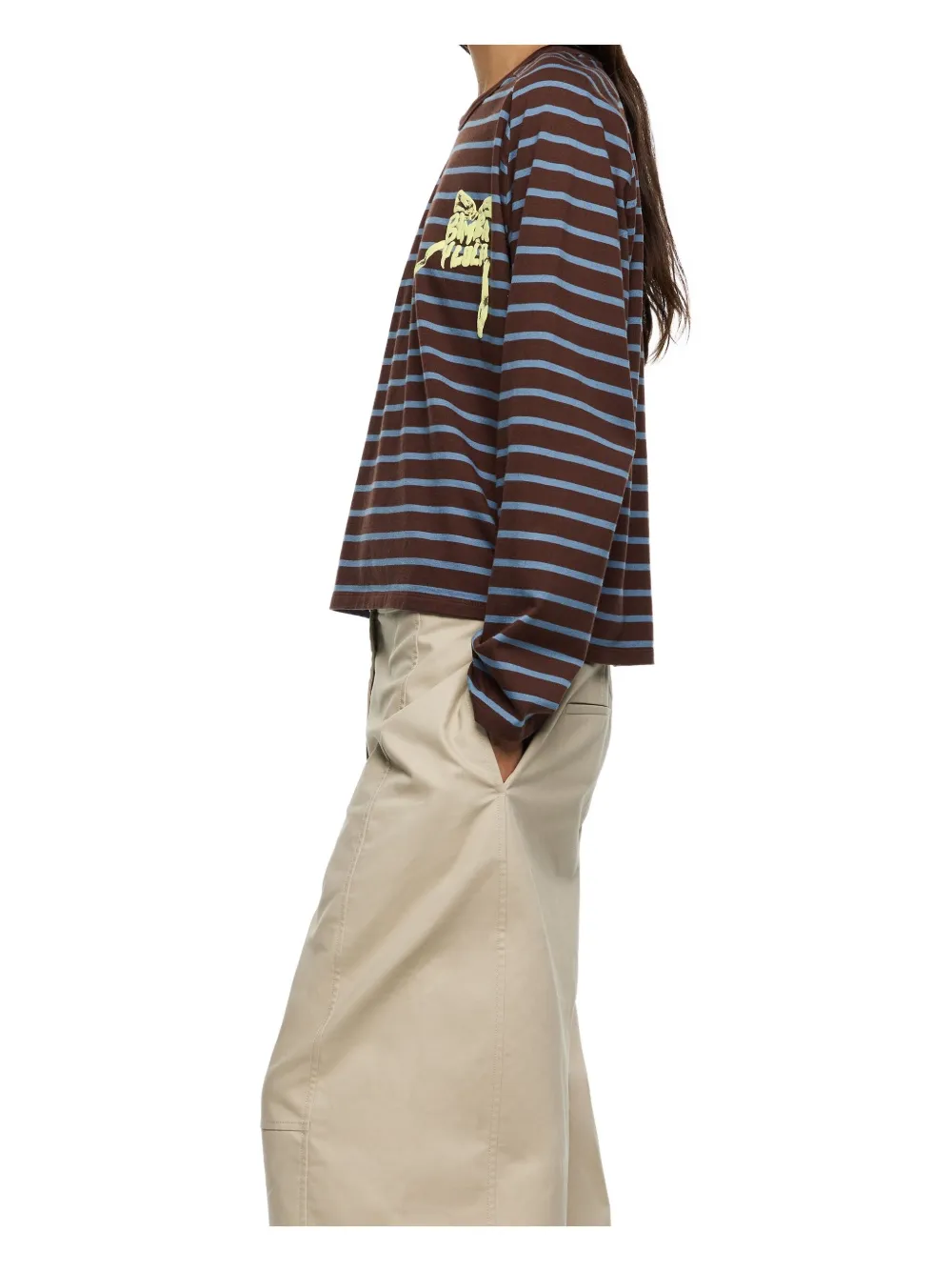 

Лонгслив в полоску Bimba y Lola, коричневый