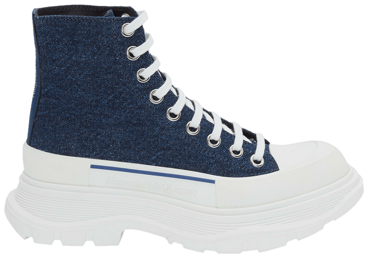 

Ботинки Alexander McQueen Tread Slick Boots 'Indigo', синий