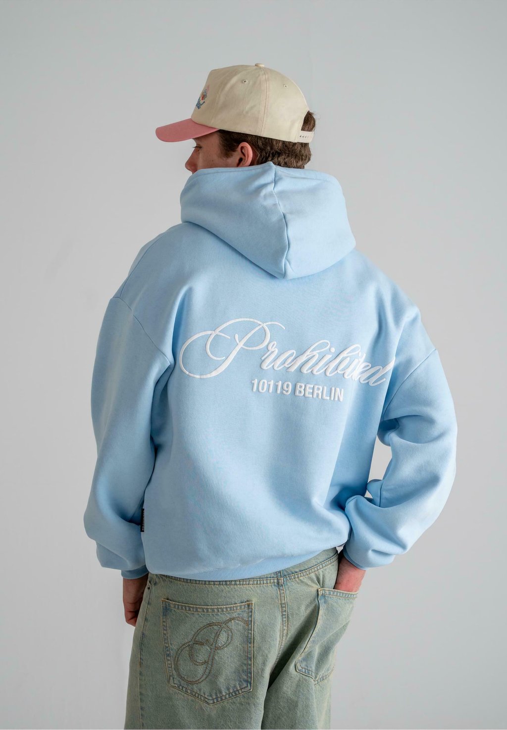 

Толстовка HOMETOWN - Hoodie PROHIBITED, светло-голубой