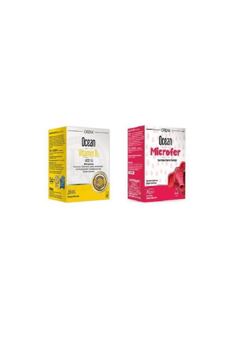 

Ocean Vitamin D3 400 МЕ 20 мл + Ocean Microfer Drops 30 мл