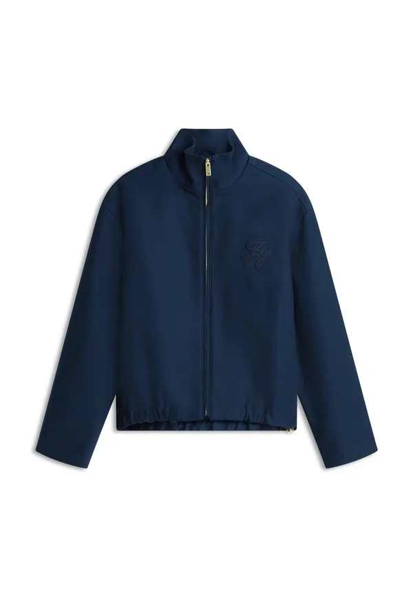 Объемная куртка-бомбер на молнии с аппликацией логотипа Tommy Hilfiger, Dark Night Navy — фото 4