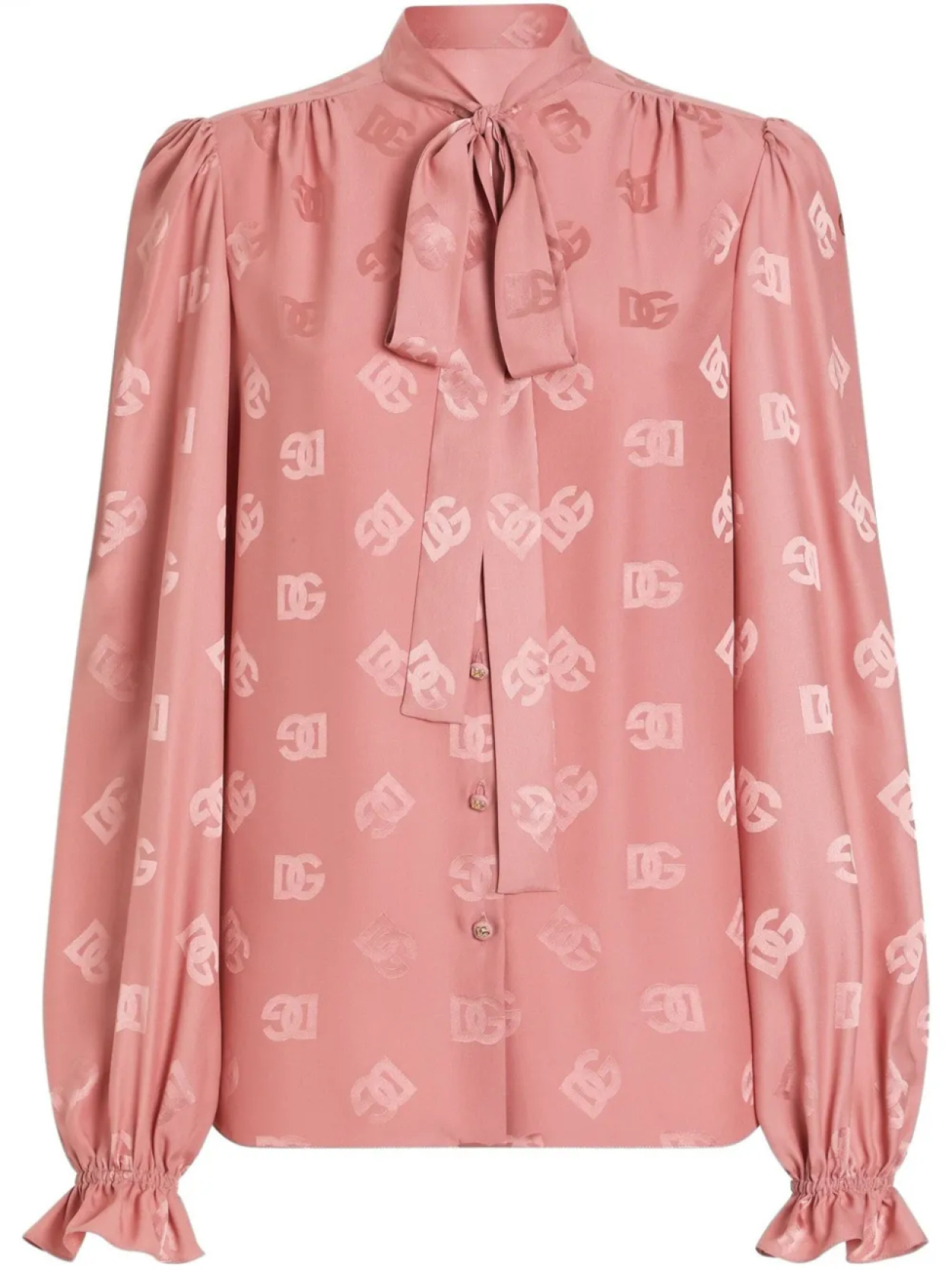 

Блузка с логотипом Dolce & Gabbana, розовый