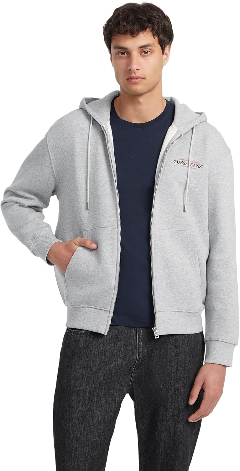 

Мужская толстовка с капюшоном GUESS JEANS ZIP HOOD REG AM TRAD