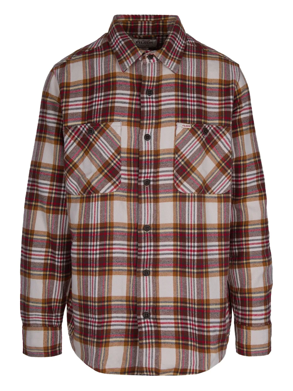 

Рубашка в клетку с карманом Filson, красный