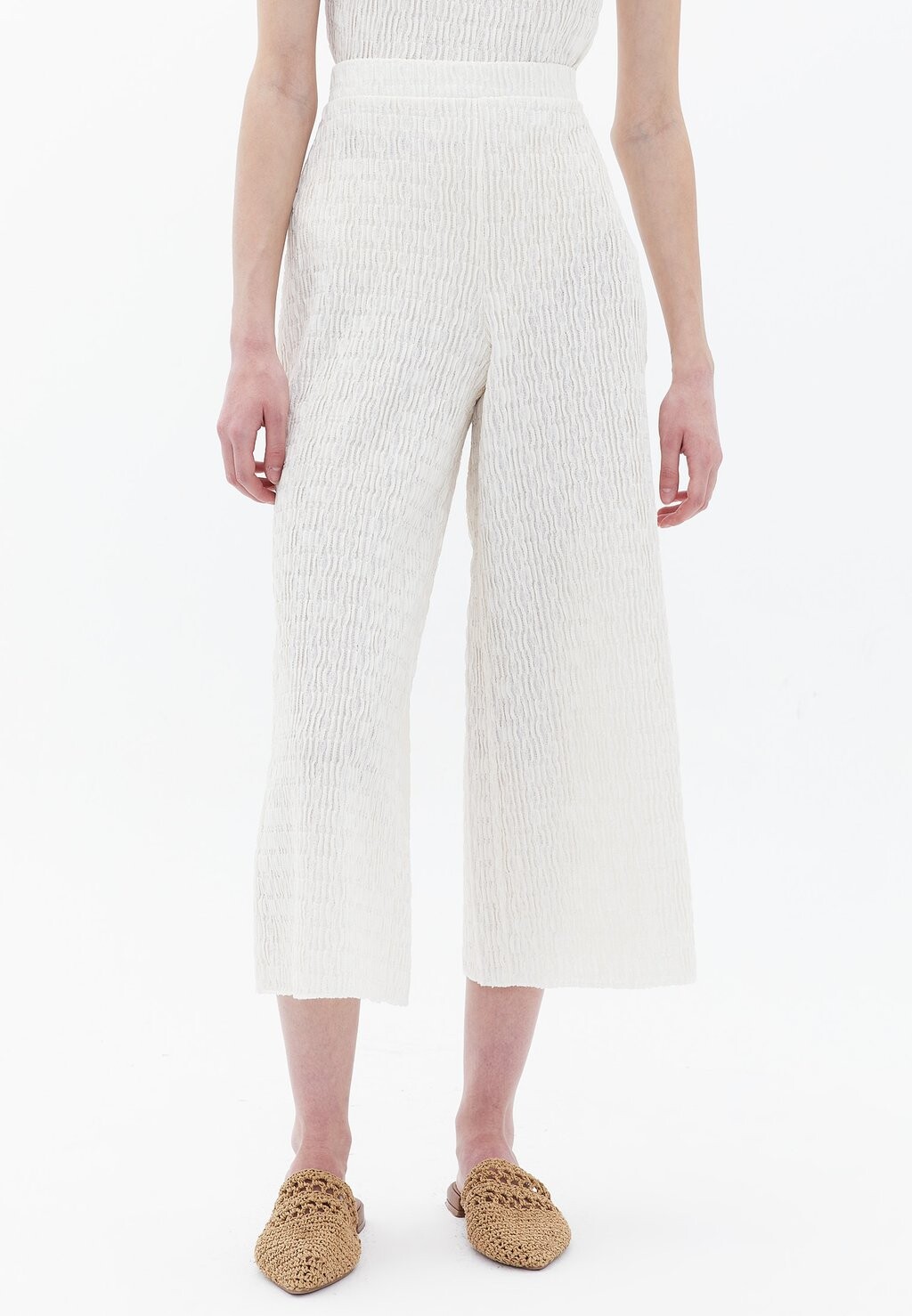 

Тканевые брюки HIGH RISE CULOTTE OXXO, белый