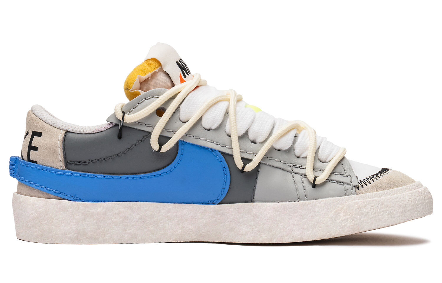

Кроссовки Nike Blazer Skateboarding Shoes Women's Low-top Blue, серый