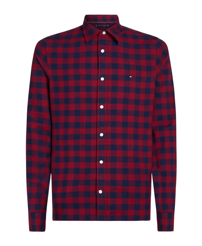 

Рубашка в клетку с эффектом ворсистой тени Tommy Hilfiger, мультиколор