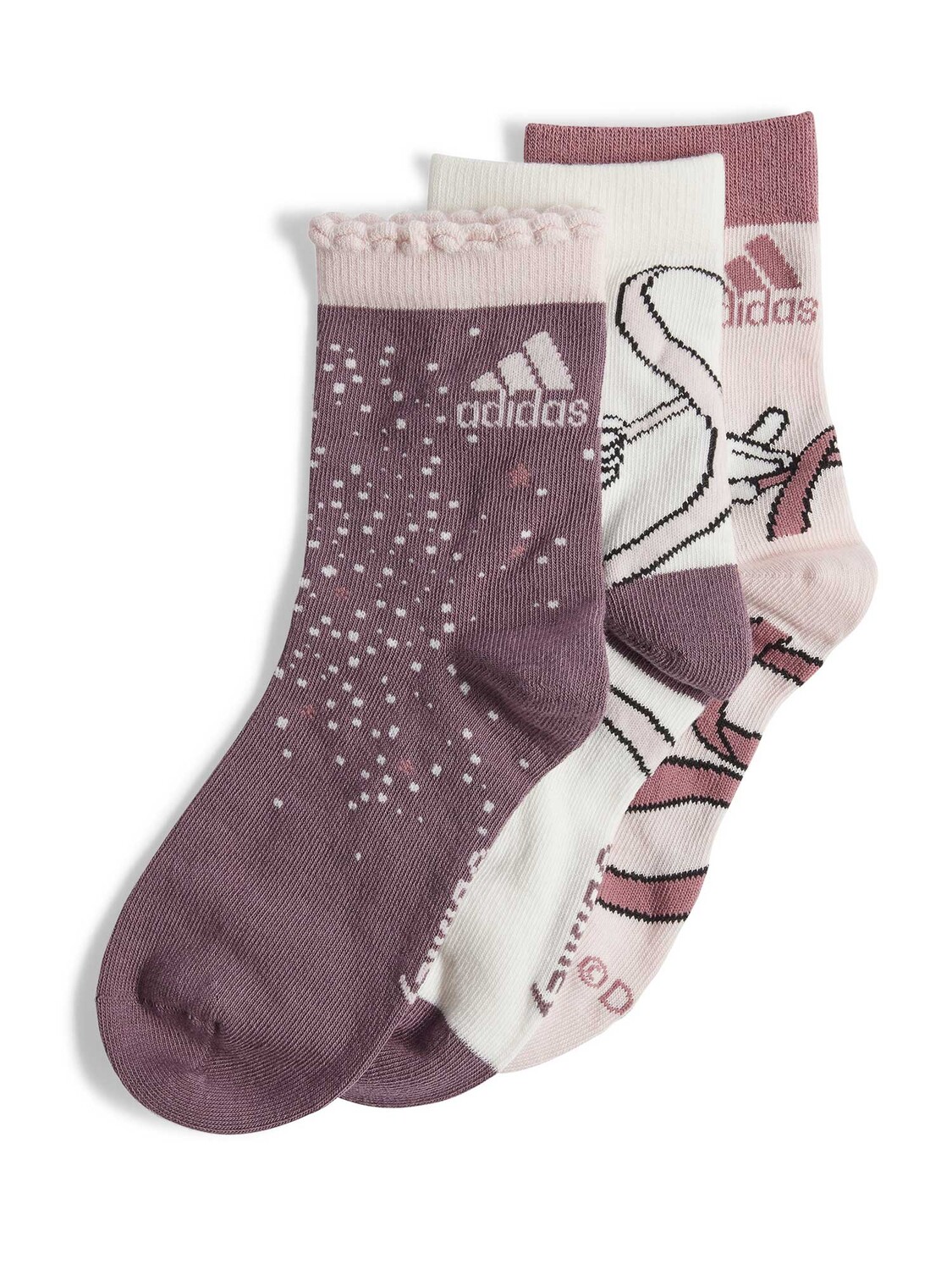 

Носки Adidas Performance Disney Minnie Mouse 3 Pairs Per Pack Socks, бежевый