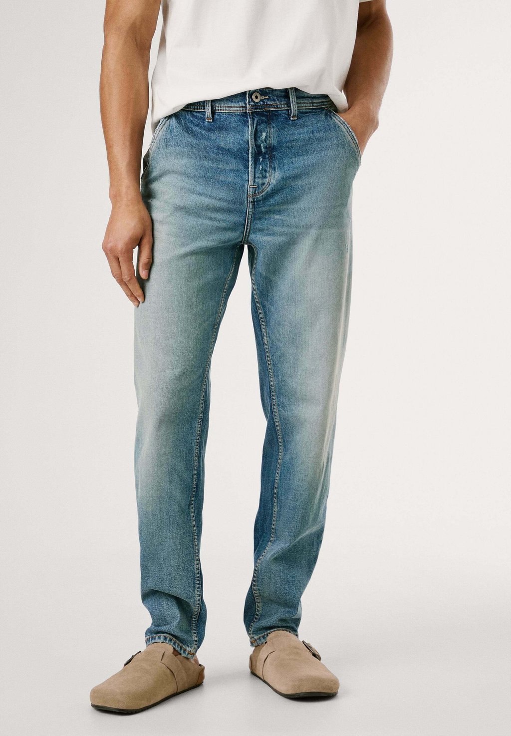 

Джинсы прямого кроя CAGE FS PALE TINT Pepe Jeans, светло-голубой