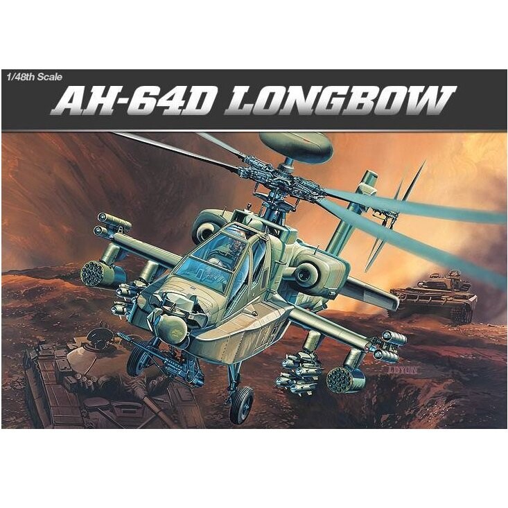 

Академия, AH64D Longbow, Набор моделей, 10+ Academy