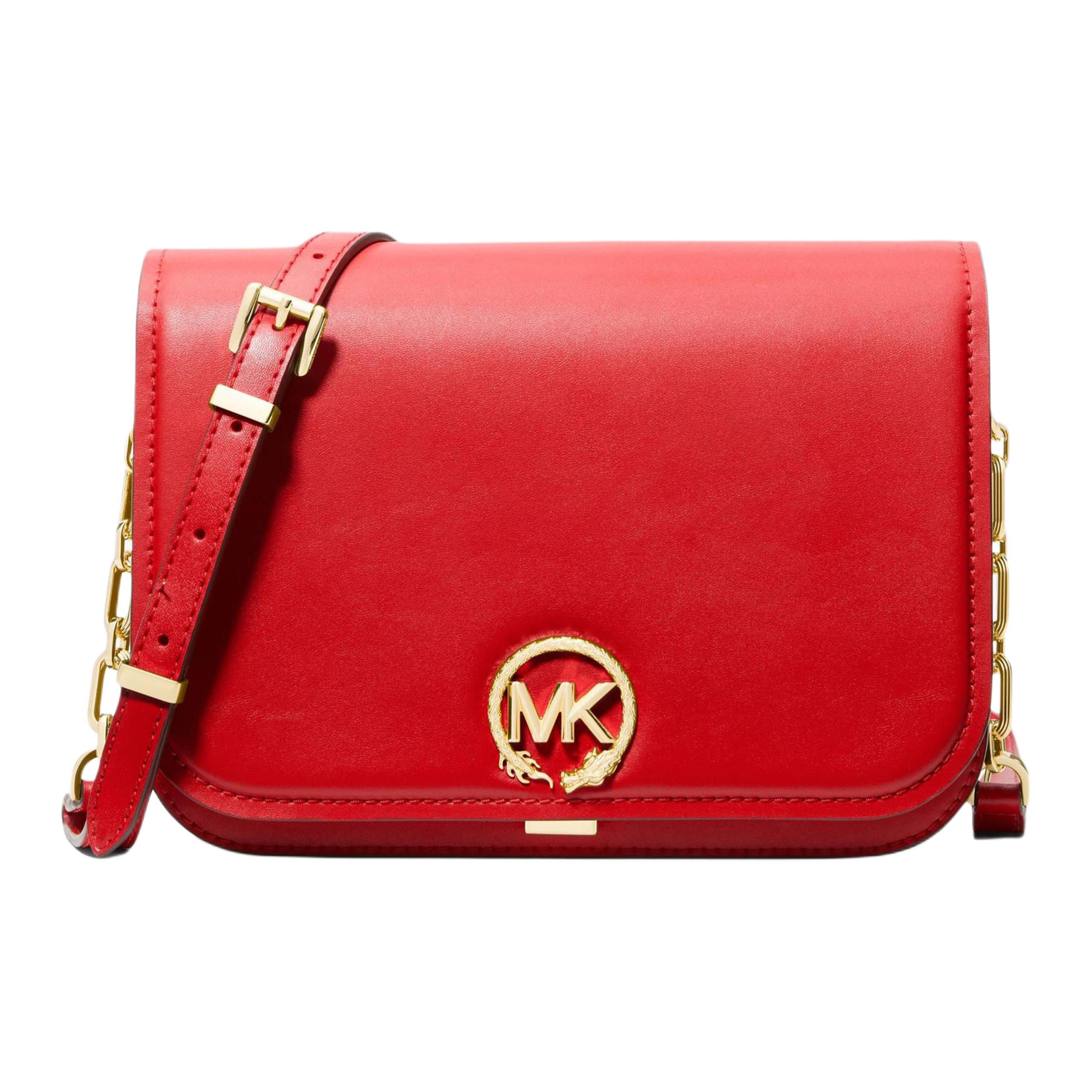 

MICHAEL KORS Сумка через плечо Delancey из искусственной кожи средний размер женская красная