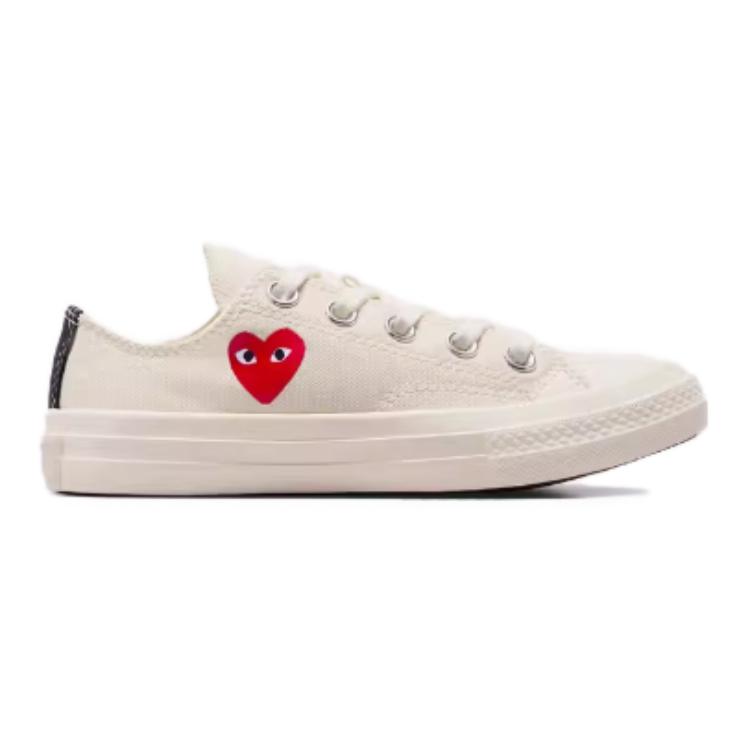 Converse Чак 70 низкие детские кеды из хлопка белые — фото 2