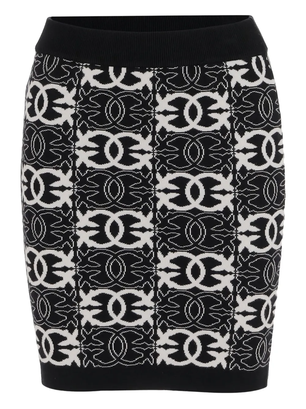 

Юбка с логотипом и резинкой на талии PINKO, черный