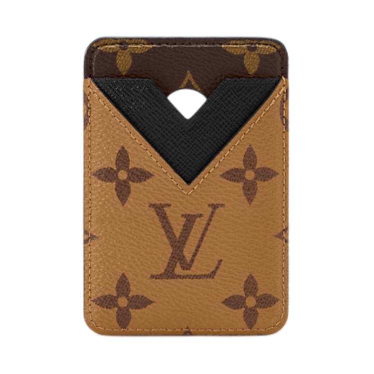 

LOUIS VUITTON Монограмма Реверс Покрытый холстом картхолдер женский светло-коричневый