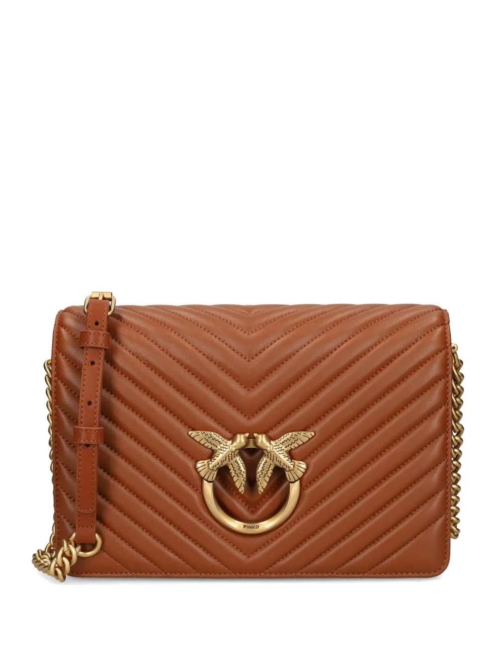 

Сумка через плечо Classic Love Click PINKO, коричневый