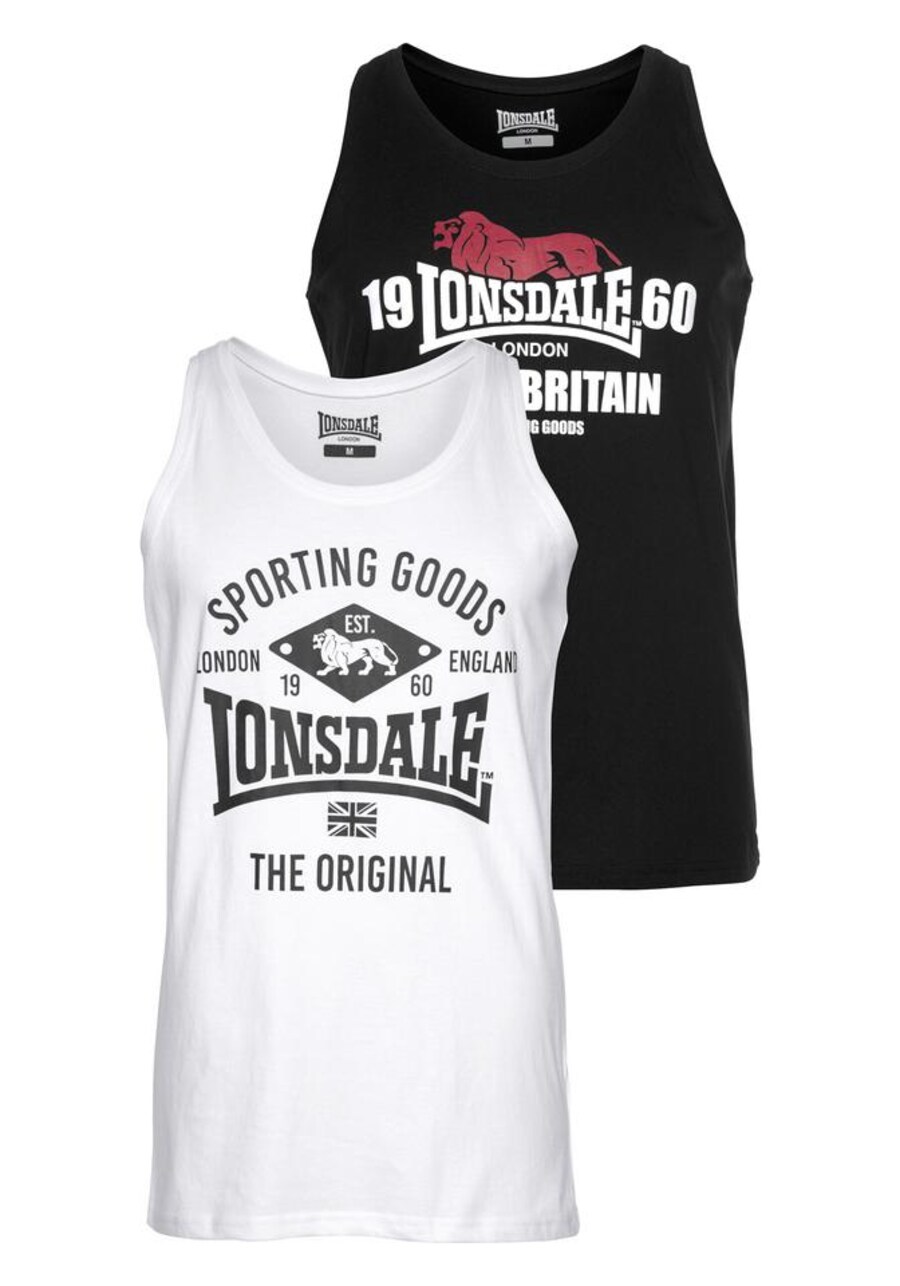 

Рубашка LONSDALE, черный/белый