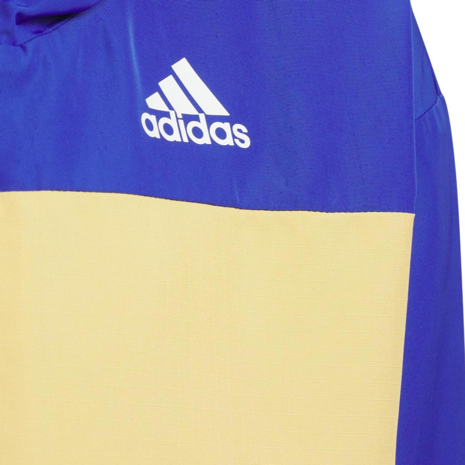 Детская ветровка Adidas, бежевый/синий — фото 4