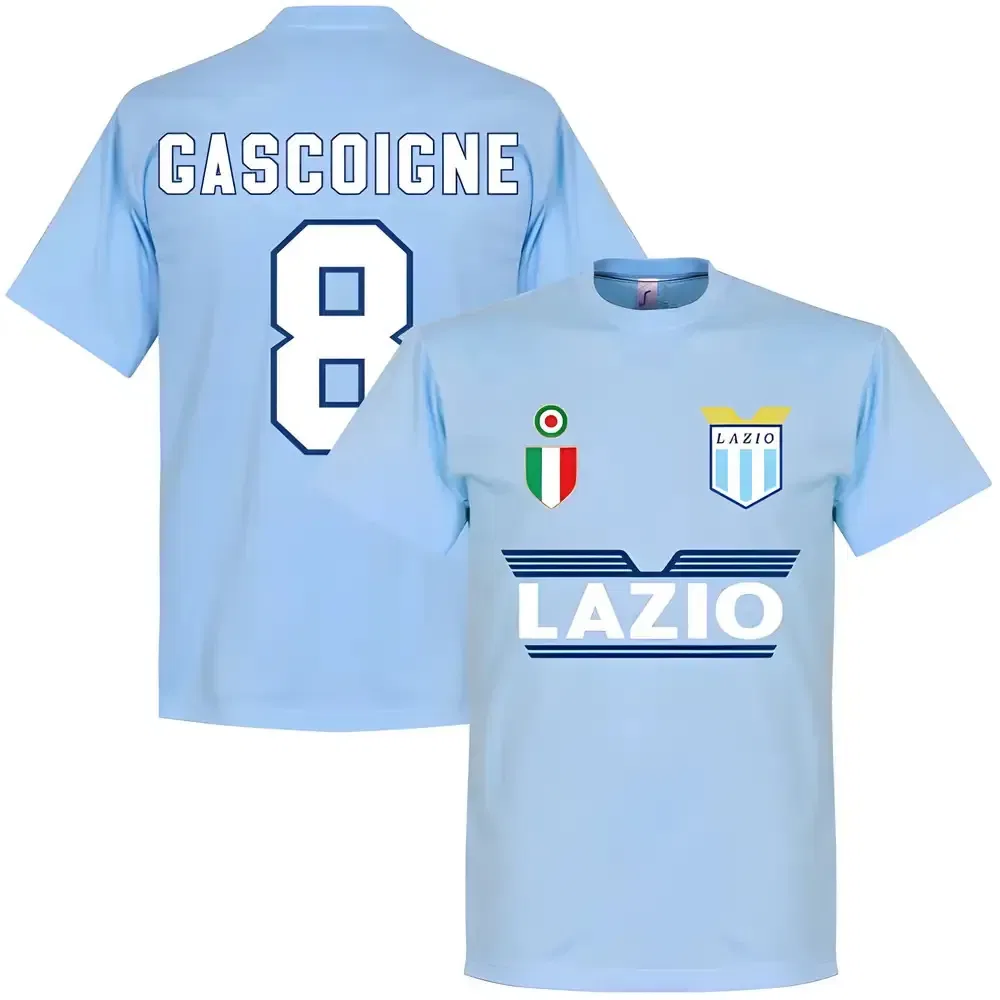 Футбольная футболка Gazza Lazio Англия England, синий