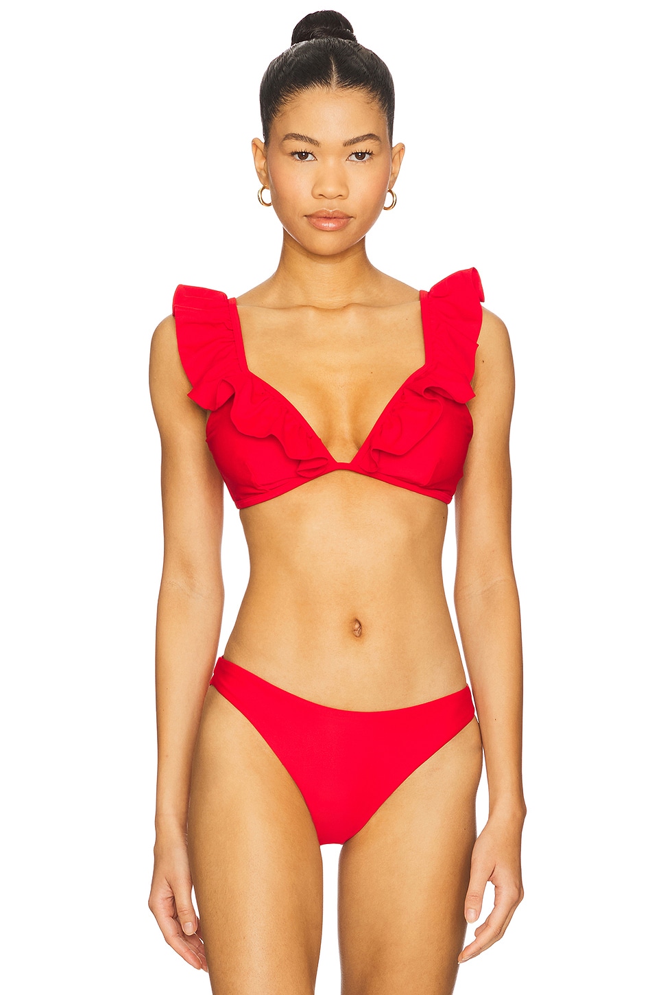 

Топ бикини с рюшами Milly, red