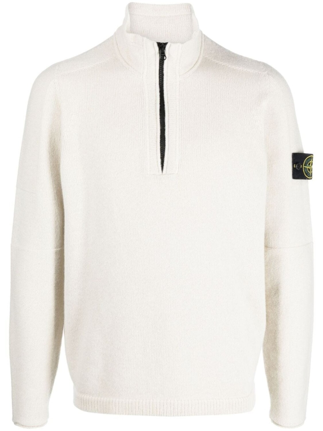 

Stone Island толстовка на молнии с логотипом Compass, нейтральный цвет