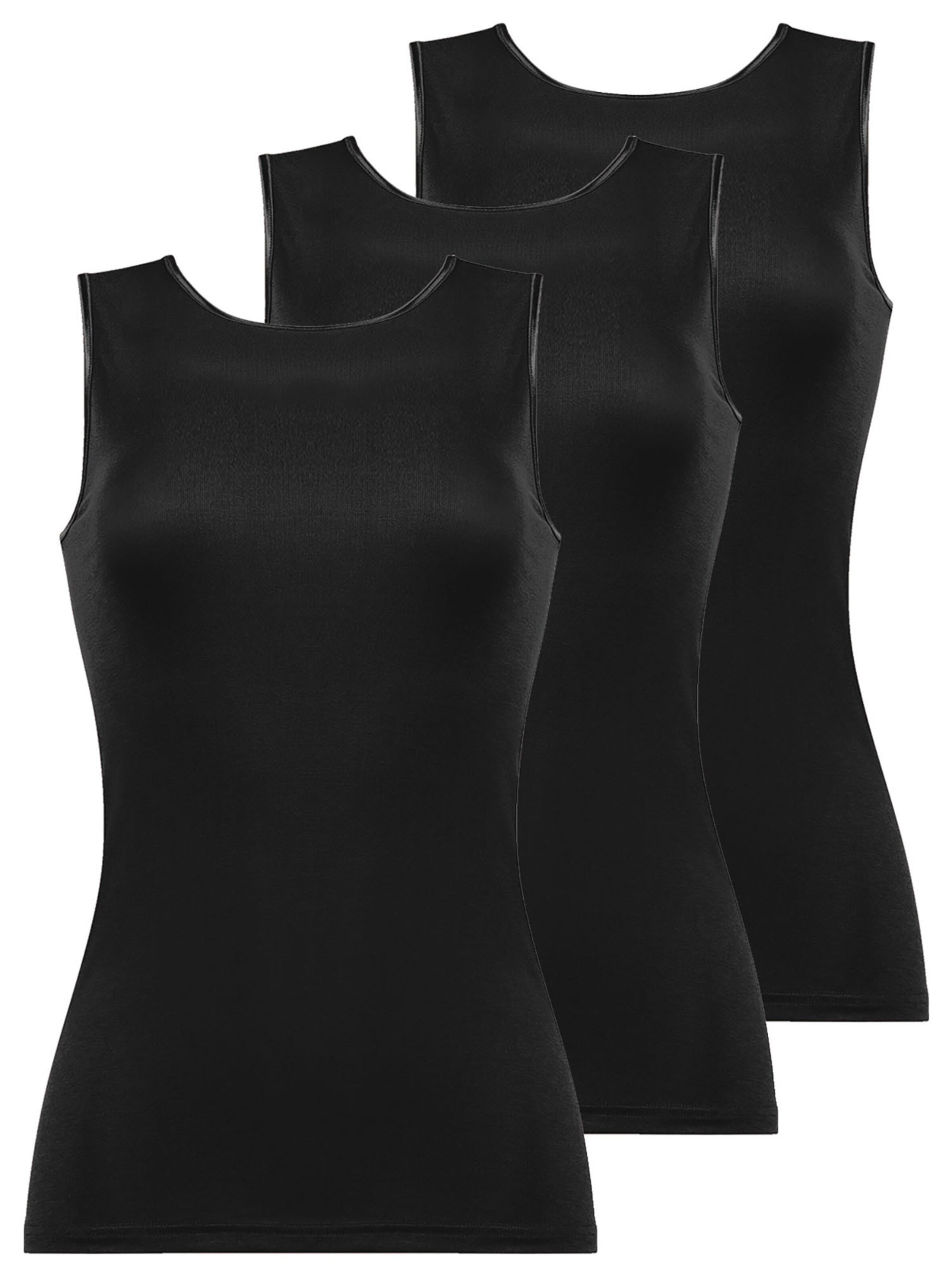 

Nina von C. Майка 'Fine Cotton' в черном цвете