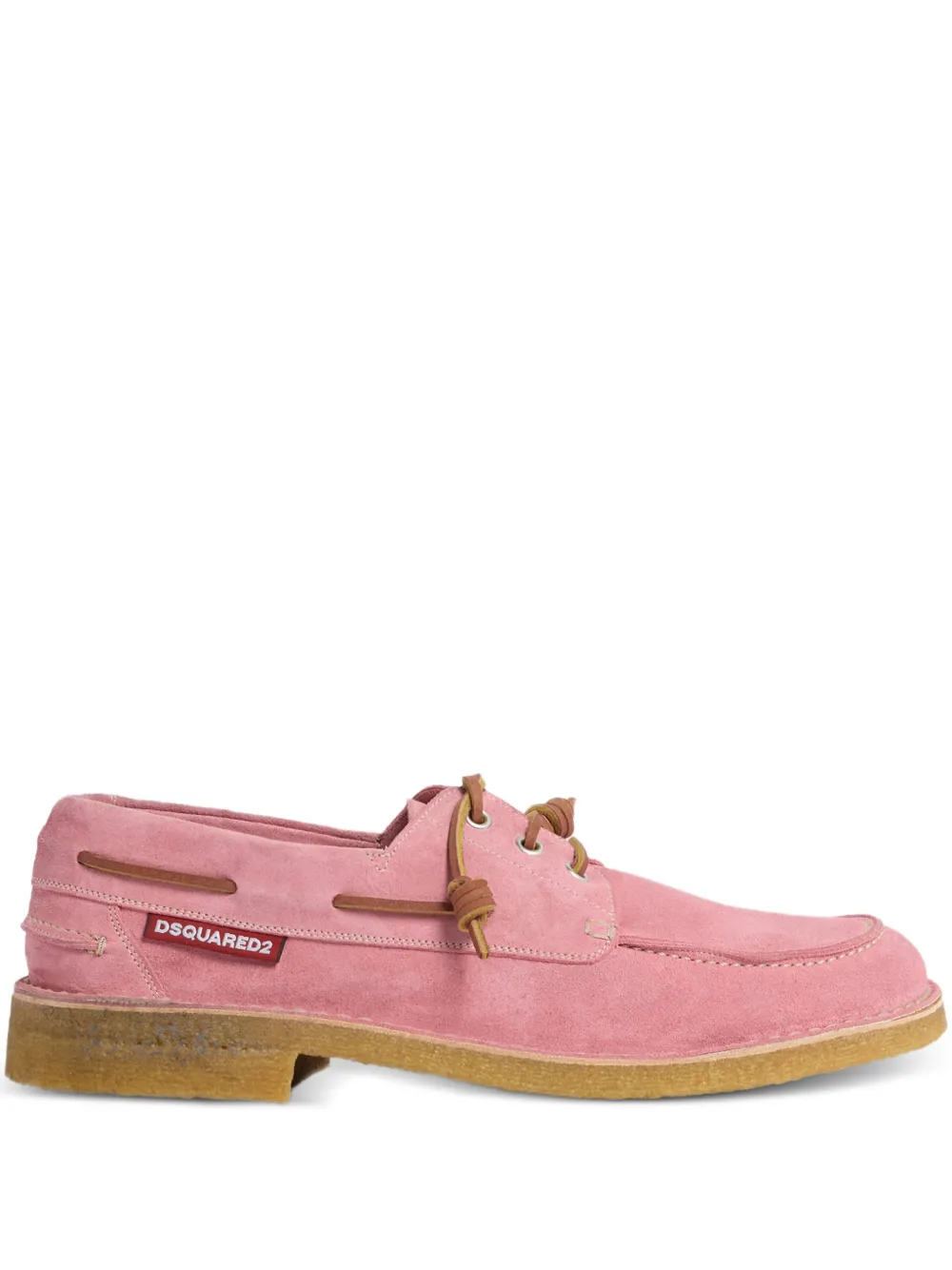 

Топсайдеры на шнуровке Dsquared2, розовый