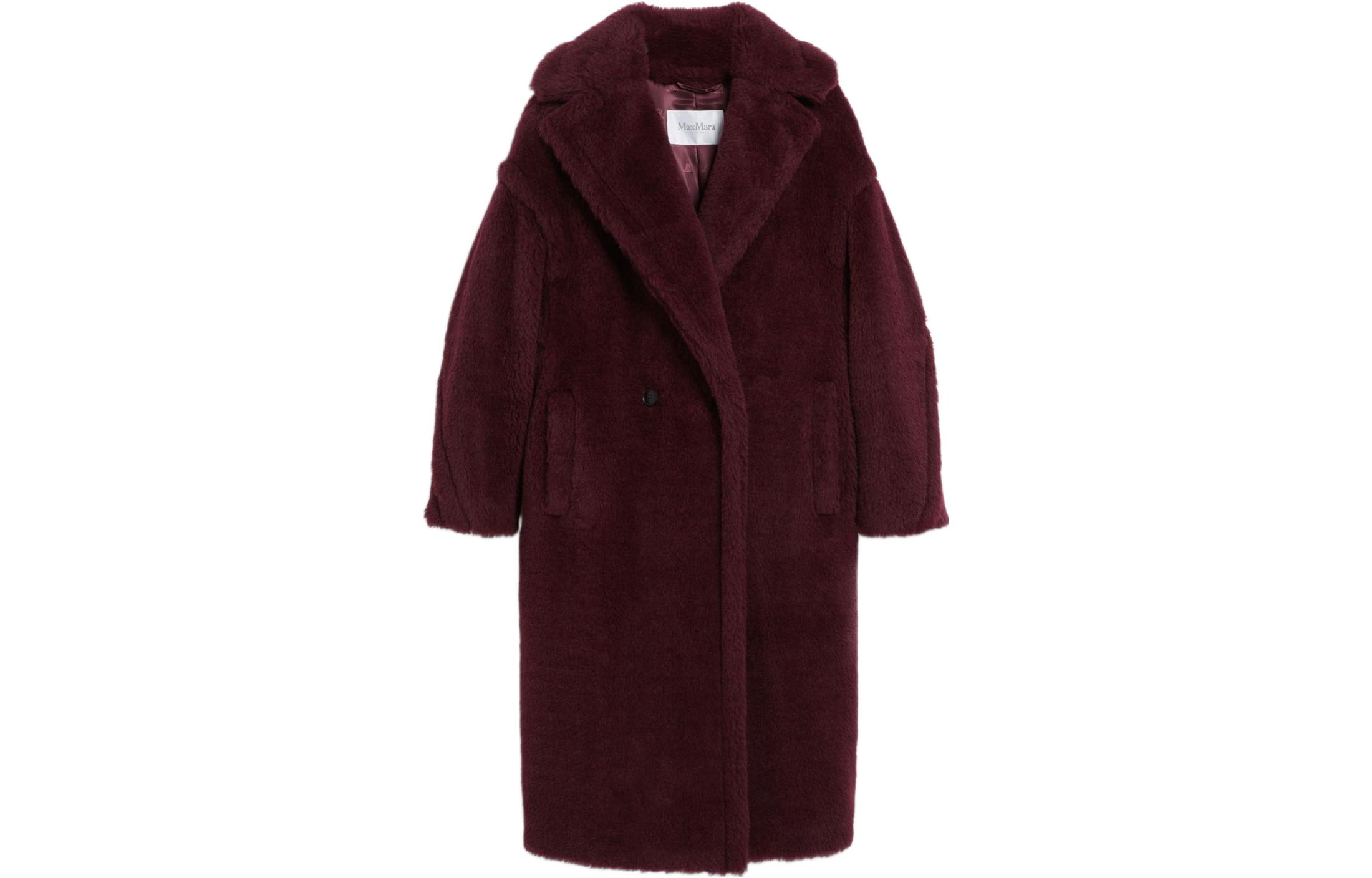 

MaxMara Пальто женское бордовые, Красный, MaxMara Пальто женское бордовые
