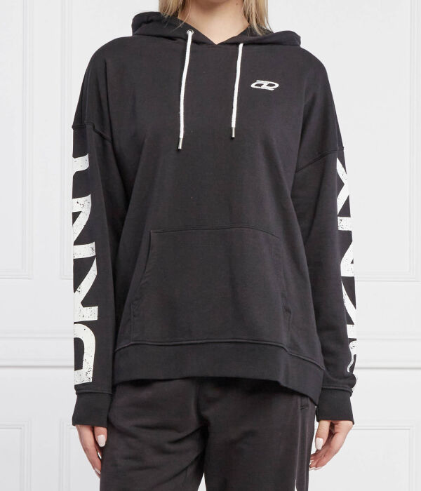 

Свитшот женский Dkny Sport с логотипом на рукавах, черный