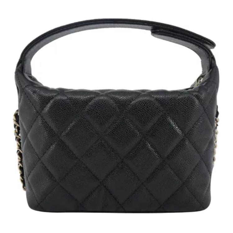 CHANEL Женская сумка из телячьей кожи черная — фото 3