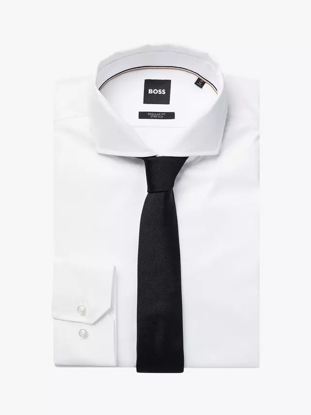 

Галстук HUGO BOSS BOSS Plain Silk, черный
