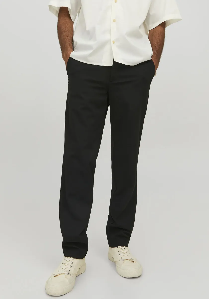 

Брюки-чиносы Jack & Jones "JPSTOLLIE JJBENJI DEK NOOS", черный