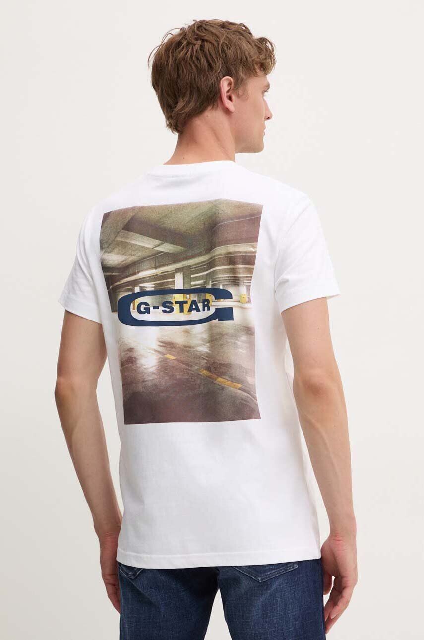 

Футболка G-Star из необработанного хлопка G-Star Raw, белый