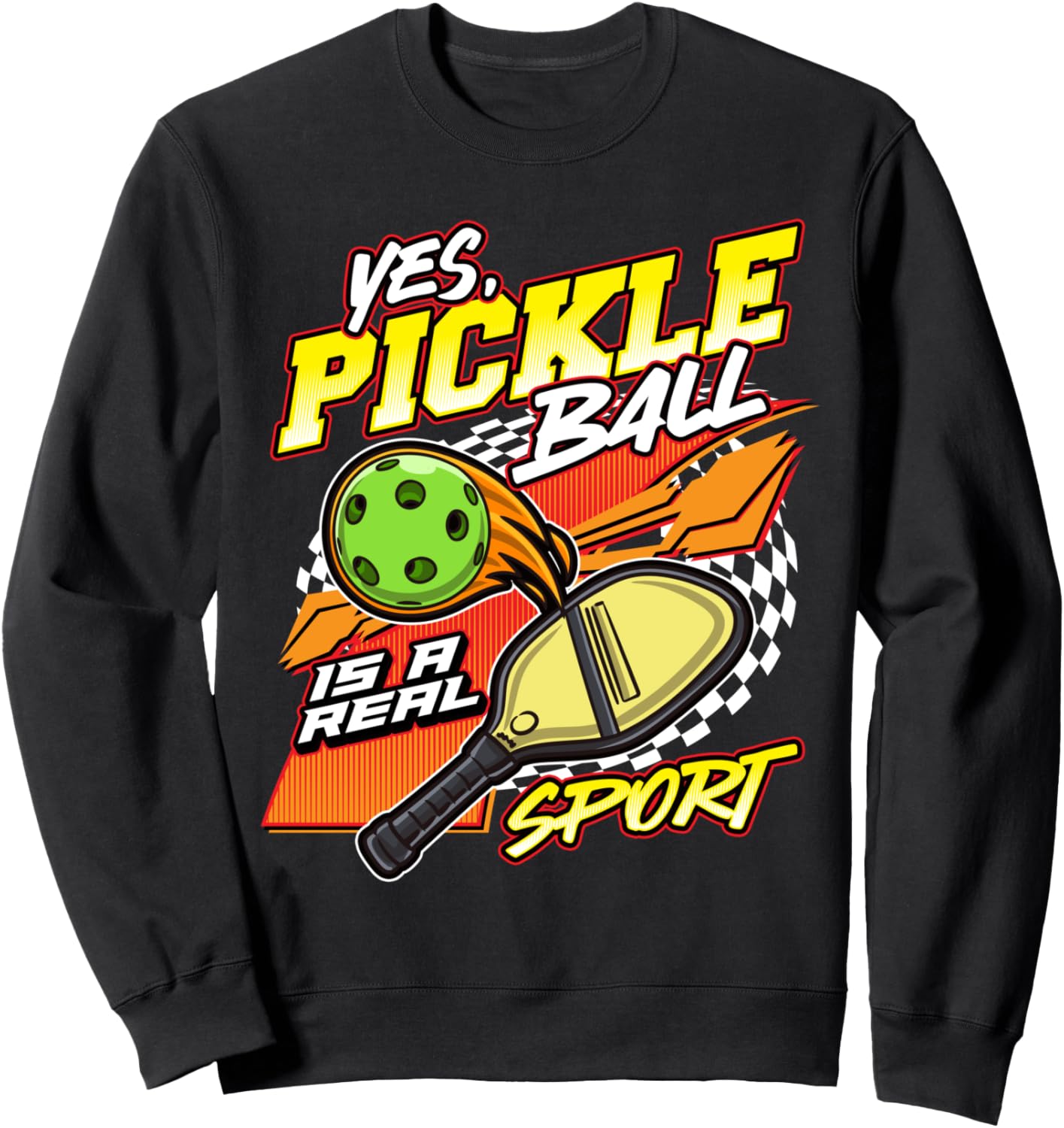 

Да, пиклбол - это настоящий спорт. Милая забавная толстовка с приколом Four1Nine Pickleball Official, черный