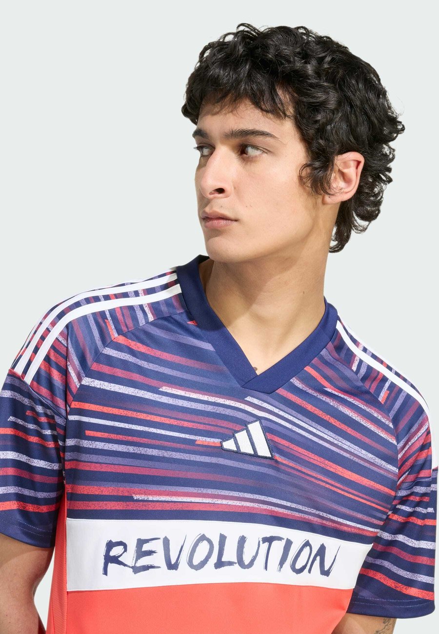 Футболка Adidas Performance Sports T-shirt, Bright Red/Night Sky/Red — фото 3