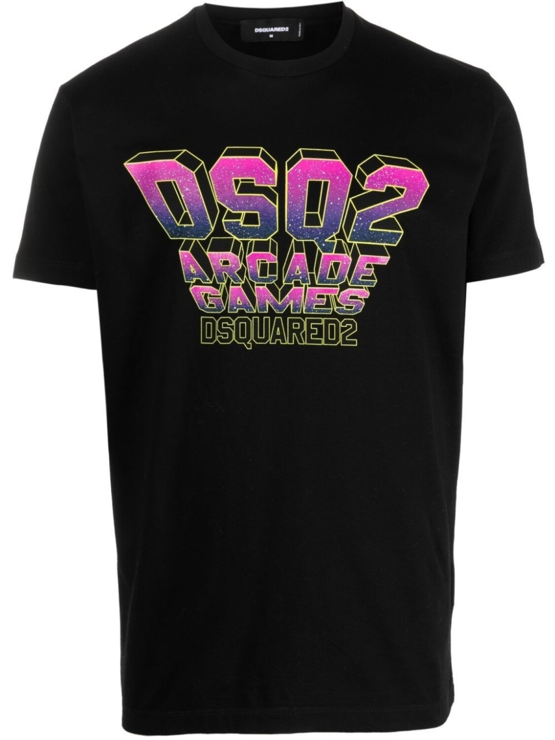 

Dsquared2 graphic-print cotton T-shirt, черный