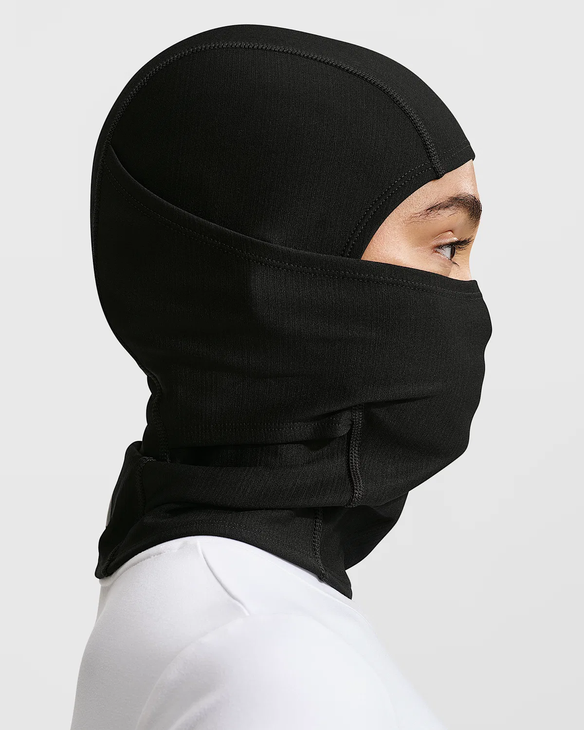 Худи Nike Pro Hyperwarm, Black/White — фото 2