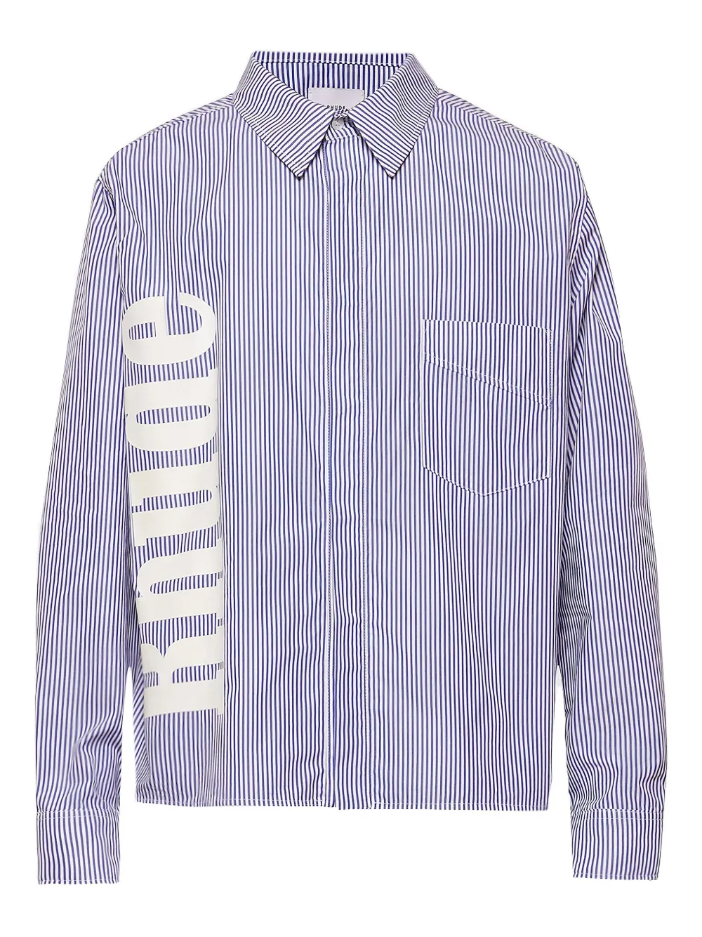 

Полосатая рубашка с логотипом Rhude, синий