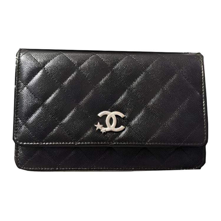 

CHANEL Женская черная сумка кросс-боди через плечо