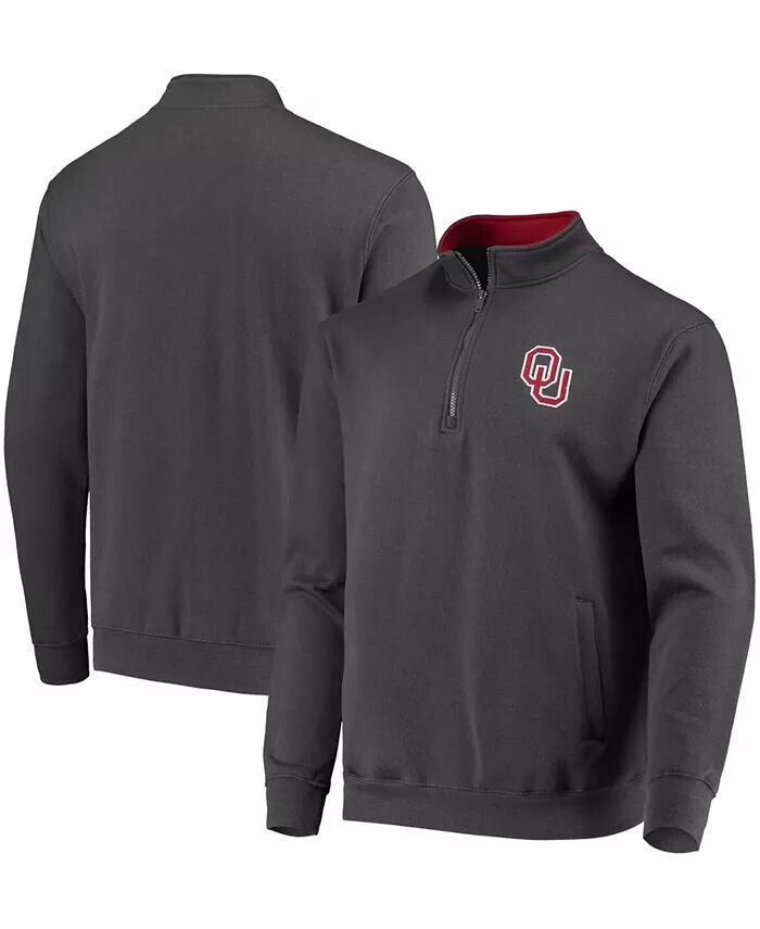 

Мужская толстовка Oklahoma Sooners Tortugas Logo с застежкой-молнией на четверть Colosseum, серый