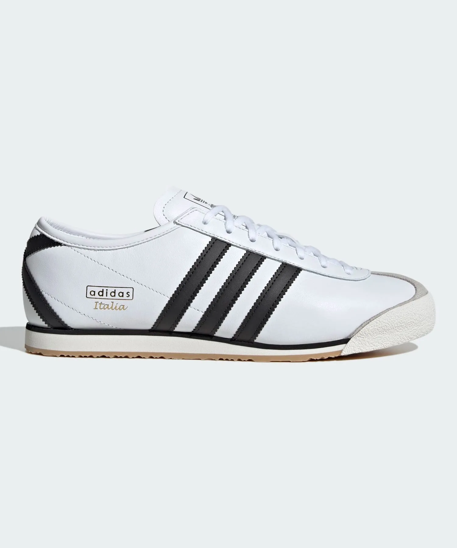Кроссовки из натуральной кожи Italia 70s adidas Originals белые чёрные