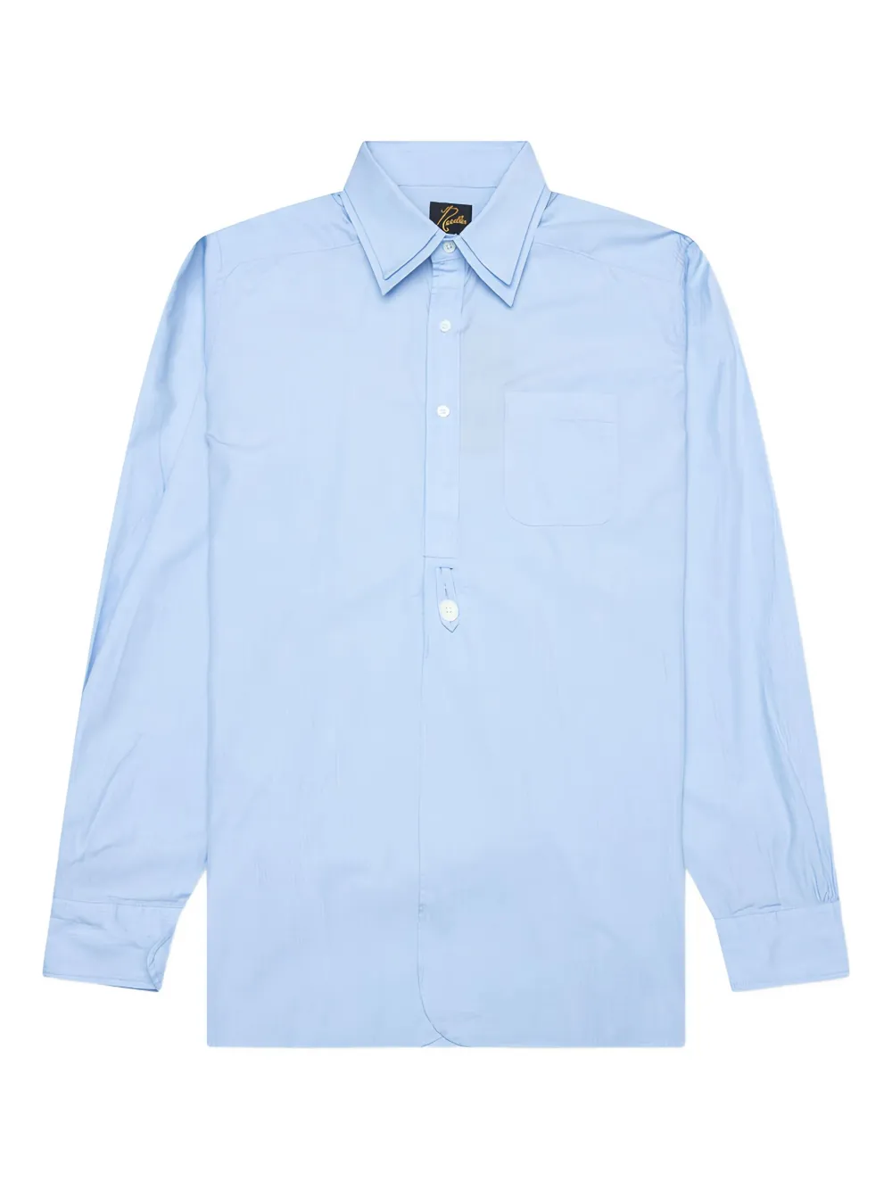 

Рубашка с двойным воротником Needles, синий