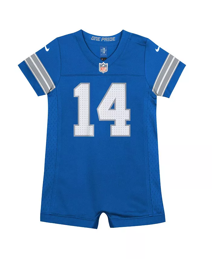 Детский комбинезон Amon-Ra St. Brown синий Detroit Lions Game Romper Jersey Nike — фото 2