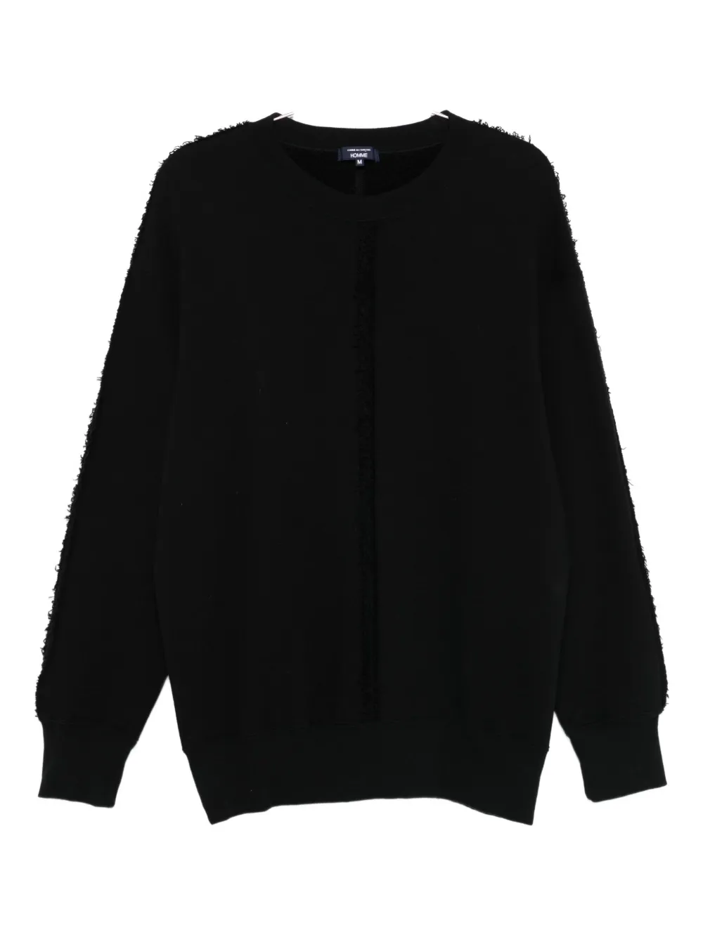 

Свитшот с необработанными краями Comme Des Garçons Homme, черный
